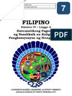 Filipino7 - q4 - Clas2 - Sistematikong Pagsulat NG Nasaliksik Na Kaligirang Pangkasaysayan NG Ibong Adarna - v4 - MAJA JOREY DONGOR