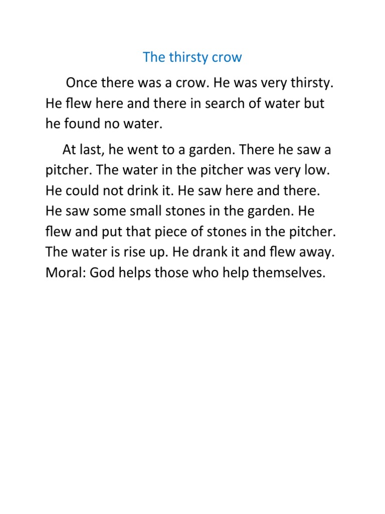 The Thirsty Crow PDF