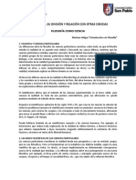 1.5 Relación Conciencia y Teología y División de La Filosofía