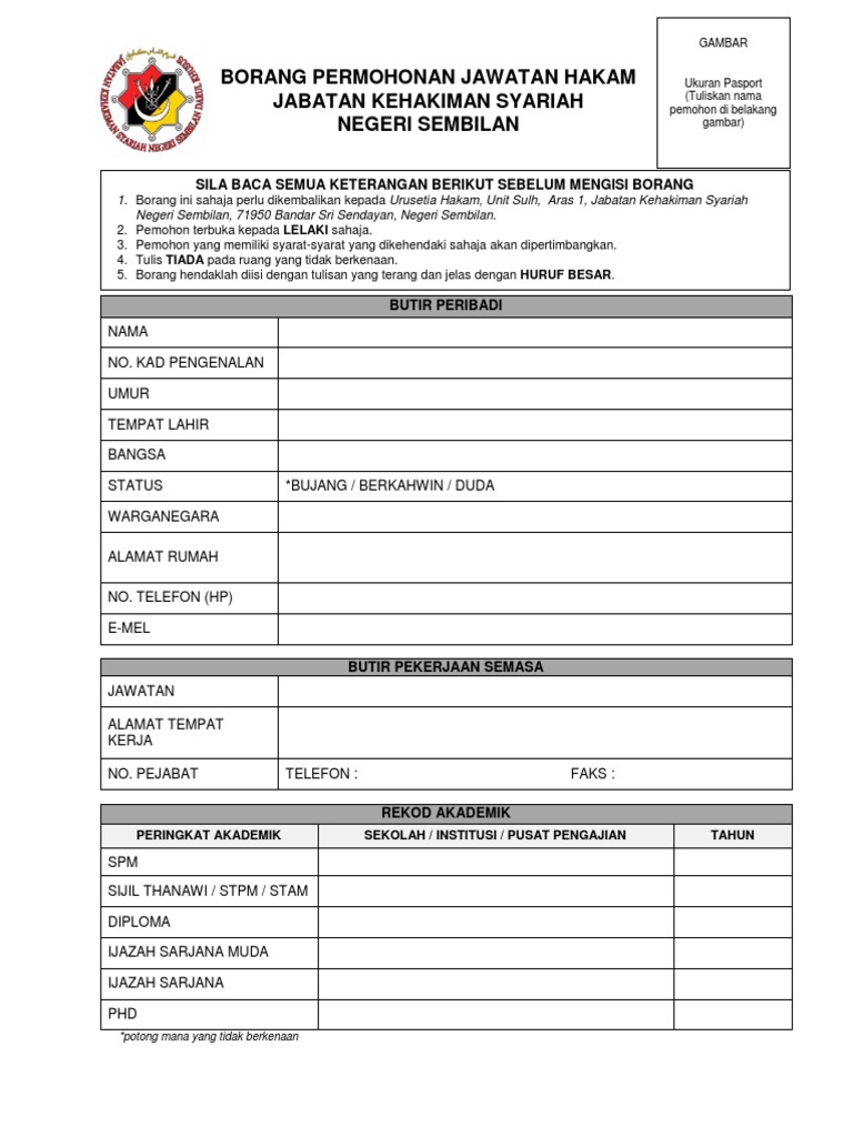Borang Hakam n9 | PDF