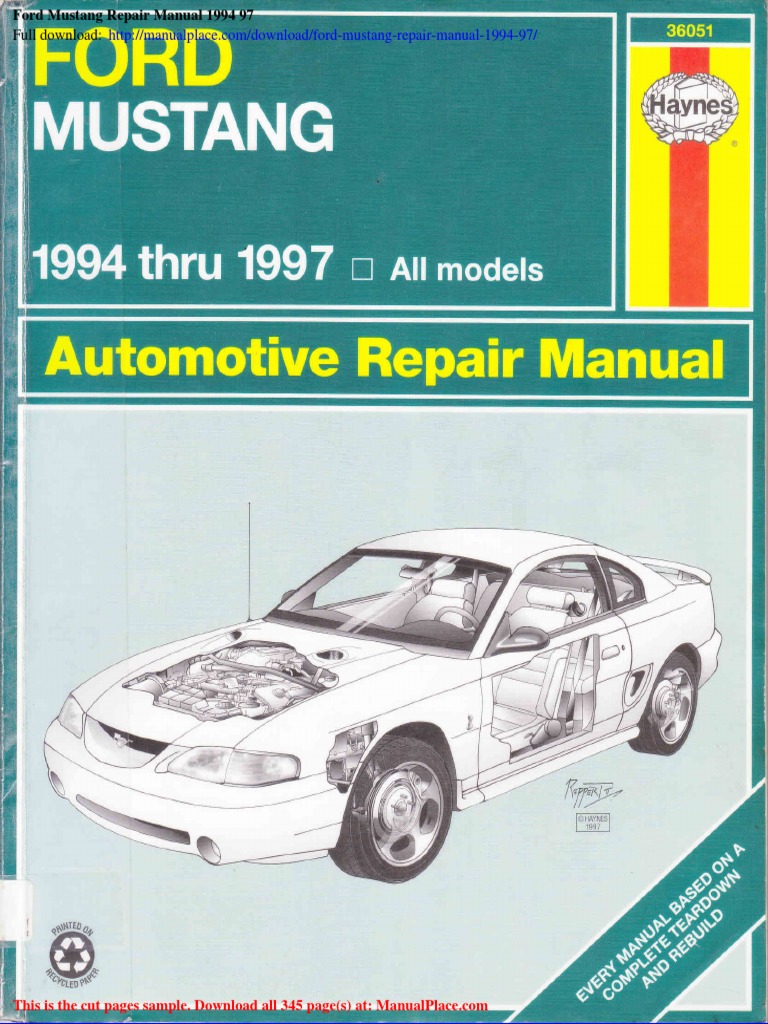2006 FORD MUSTANG REPAIR MANUAL PDF intelligence overview