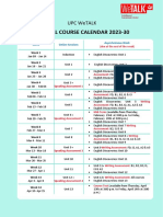 General Course Calendar - 2023-30 PDF