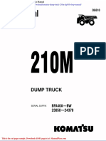 Komatsu Dump Truck 210m Dg610 Shop Manual