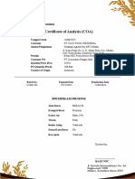 Certificate of Analysis  PO Medan 27 Juni  2023