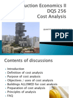 DQS256 Lecture On Cost Analysis Notes