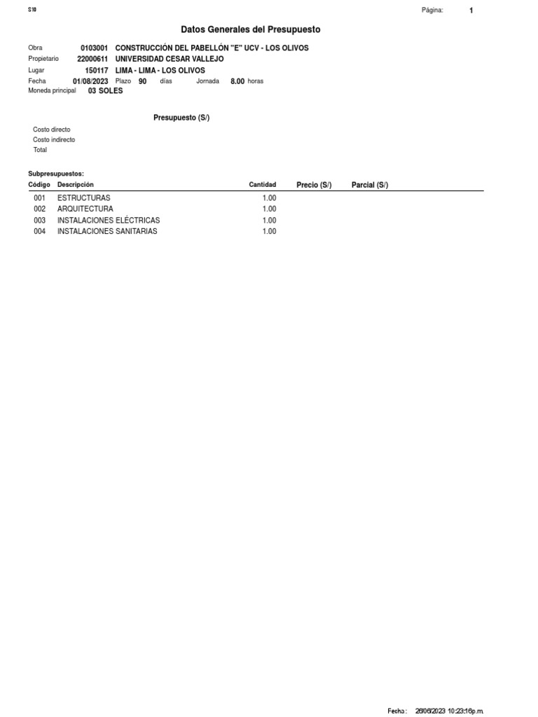 Datos Generales 1 | PDF