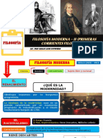 Sem 4 - Filosofìa Moderna - Primeras Corrientes Filosoficas - 5º PDF