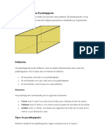 Características de Un Paralelepípedo