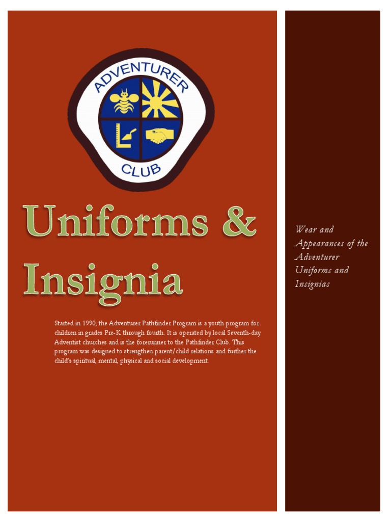 uniforms_and_insignia_adventurer | PDF | Shirt | Blouse