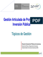 Gestión Articulada de Proyectos de Inversión Pública - Día 1