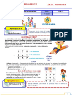 Iv Ciclo - Ficha de Reforzamiento - Semana 01 - Exp. 06 - Matematica 03-08-22