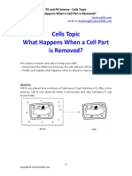 Cells Topic What Happens When A Cell Part Is Removed