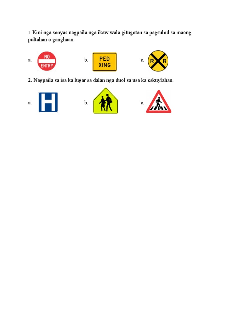 Traffic Signs PDF