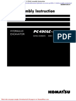 Komatsu Hydraulic Excavator Pc490lc 11 Field Assembly Instruction