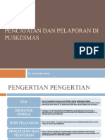 Pencatatan Dan Pelaporan Di Puskesmas