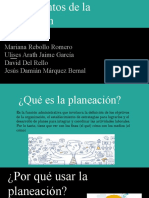 Fundamentos de La Planeacion