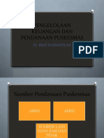 Pengelolaan Keuangan Dan Pendanaan Puskesmas