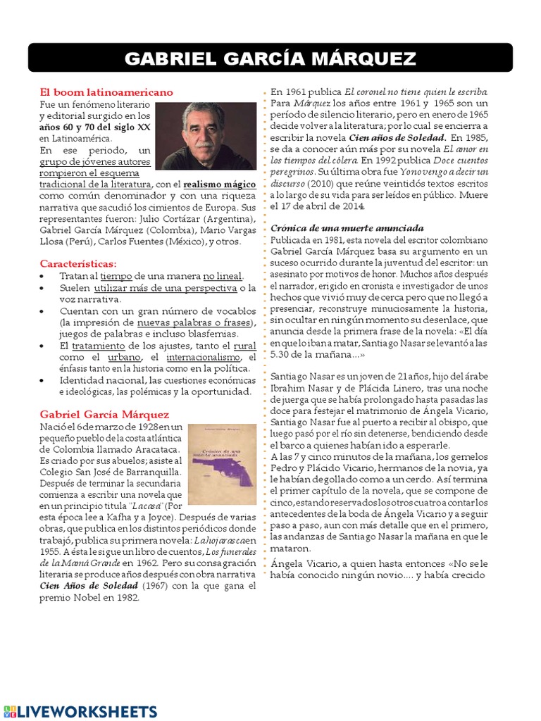 Gabriel García Marquez Pdf