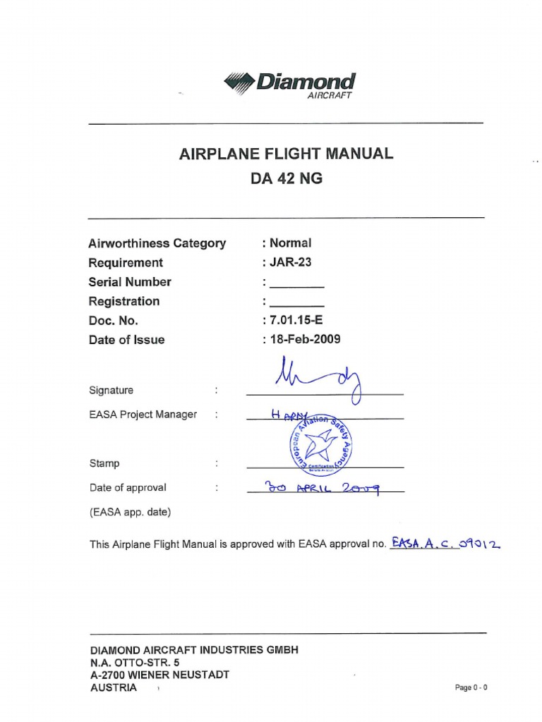 DA42 NG AFM r1 Complete | PDF | Aerospace | Aerospace Engineering