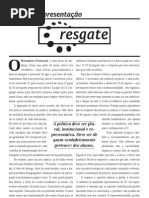 Resgate 2012 - Carta de Apresentação