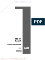 Case Forklift 580ck Operators Manual