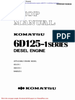 Komatsu Engine Sa6d125 1 Workshop Manuals