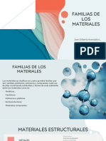 Familias de Los Materiales