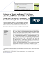 Influence of Breast-Feeding On Weight Loss, Jaundice, and Waste Elimination in Neonates