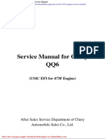 Chery Qq6 Umc Efi For 473f Engine Service Manual