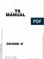 Kobelco Crawler Crane Ck2500 II Parts Manual