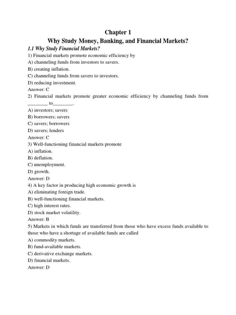 TrắcnghiệmFrederic S. Mishkin Economics of Money Banking11 PDF