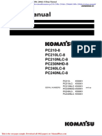 Komatsu Pc210 210lc 210nlc 230nhd 240lc 240nlc 8 Shop Manual