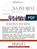 BAHASA ISYARAT BISINDO DAN SIBI - JOICE LATUMAHINA, S.PD