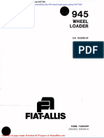 Fiat Allis 945 Wheel Loader Parts Catalog 16f17386