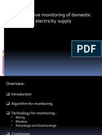 Non-Invasive Monitoring of Domestic Electricity Supply: XXXXXXXXXX