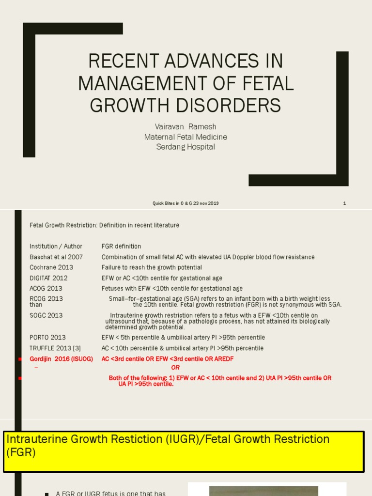 Curated visual reference: Picture Idea: Recent Advances In Management Of Fetal Growth Disorders