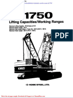 Kobelco Hydraulic Crawler Crane Ck1750