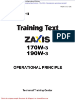 Hitachi Zaxis 170w 190w 3 Training Text Operational Priciple