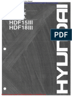 Hyundai Forklift Truck Hdf15 18 III Service Manual