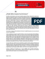 Caso - Dónde Deben Tomarse Las Decisiones