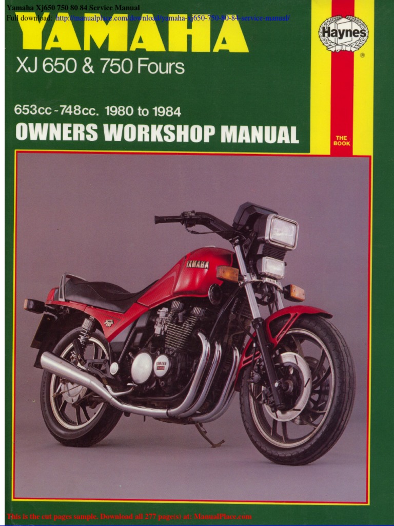 Yamaha XJ650/750 Service Manual 80-84 | PDF | Business | Computers