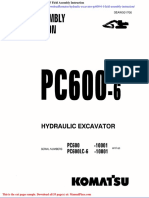 Komatsu Hydraulic Excavator Pc600 6 F Field Assembly Instruction