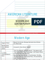 English Major - American Literature Modern and Contemporary