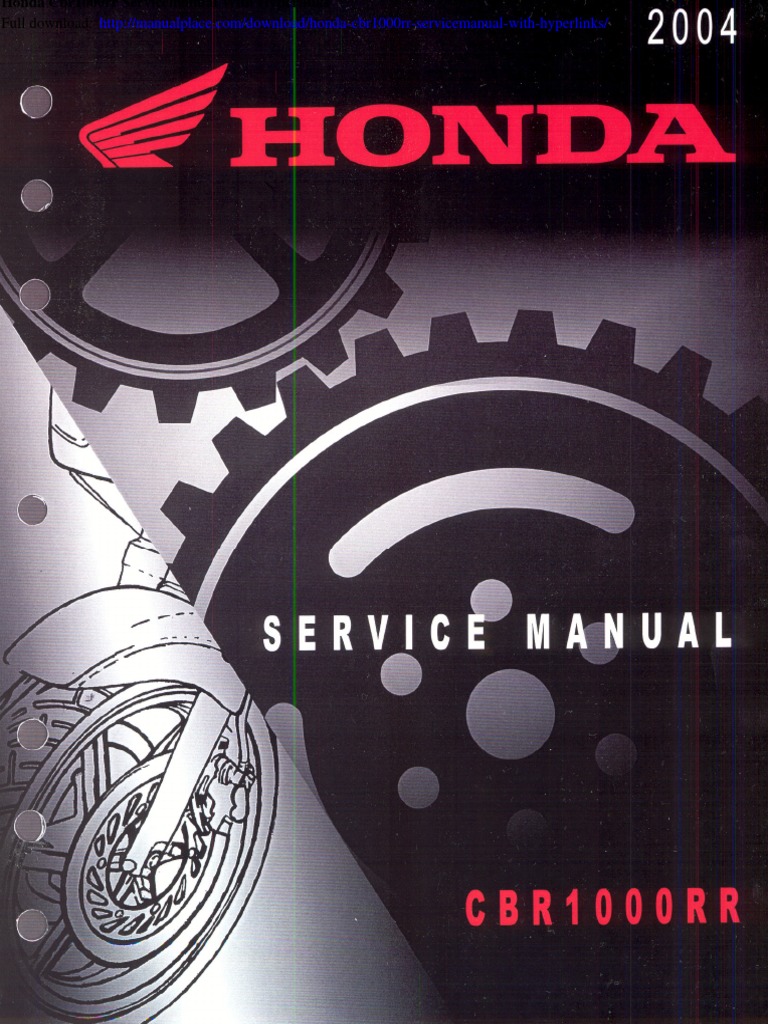 Honda Cbr1000rr Servicemanual With Hyperlinks | PDF