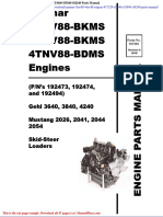 Yanmar 3tnv88 4tnv88 Engine 917329 Sl3640 Sl3840 Sl4240 Parts Manual