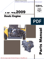 Deutz TD 4l2009 Engine Parts Manual 913282b Rs5 19 Telescopic Handler