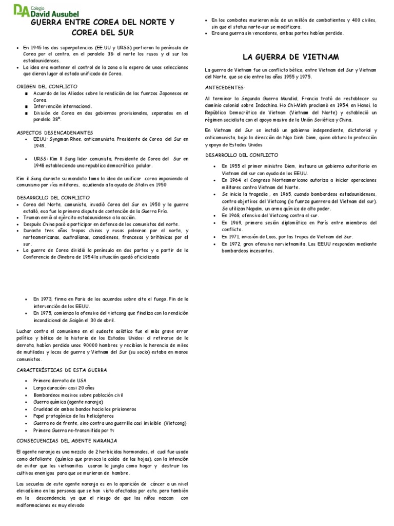 Sesión 4 GUERRA ENTRE COREA DEL NORTE Y COREA DEL SUR PDF