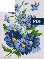 047 Patrones Puntocruz Gratis PDF Flores Azules