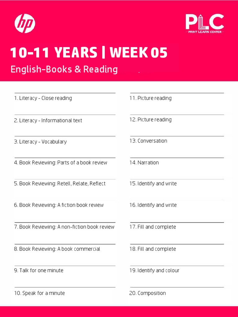 Class5 english books and reading worksheet pdf