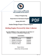 Design Alpha Stirling Engine